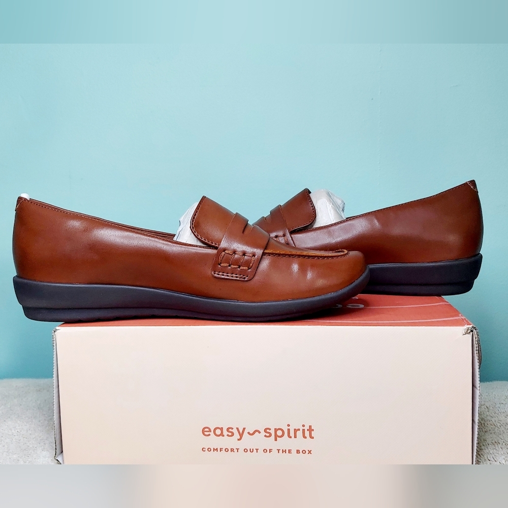 Easy Spirit Aerily Medium Brown Loafers Women's Size 8M Brand New In Box - Picture 5 of 16